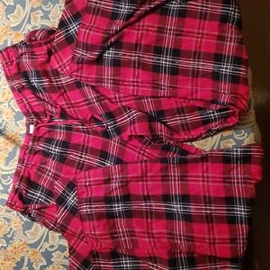 Lg Victoria's Secret red flannel pajama pants